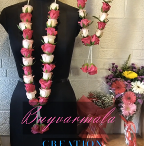 Baby Pink & Hot Pink Roses Simple Garland