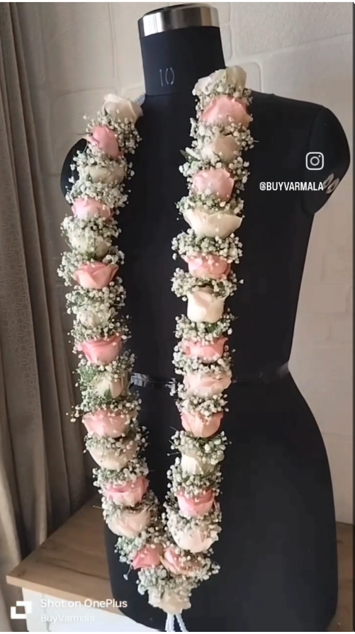 Sweet Pink and Baby Pink with Baby Breath Flowers