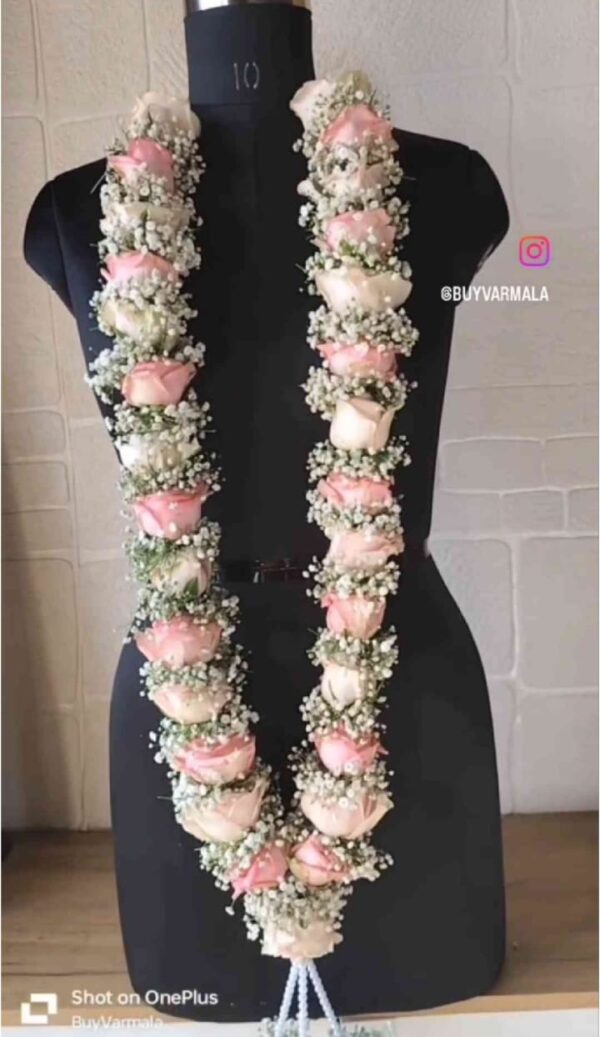 Sweet Baby Pink Gypso Varmala